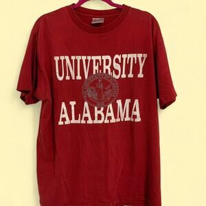 Vintage University of Alabama Red T Shirt Size XL